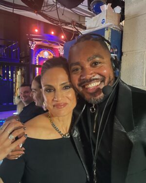 Utkarsh Ambudkar Instagram - 77th annual @thetonyawards aka Date Night with @hibiskisss 

the absolute BEST show on earth. Huge hug to @juleshough for letting me co-host with you. 

thanks @plutotv @cbstv 

styled by: @johntanstyling 
grooming: @chelseagehr 🤎🤎
HairCut: @matthewstylist 

super dope red carpet tuxedo by @_demo_official by DEREK CHAN
Shirt by @prada 
Bow-tie by @titleofwork 
Fancy a$$ Ring and watch by @officialfaberge 
Boots by @carlossantosshoes 

Act ONE look: 
shiny shoulder tux by @philippplein 
Shirt by @hugo_official 
Bow-tie by @titleofwork 
Ring and watch once again @officialfaberge 
Loafers —- stylist’s archives 

broadway is the best place on earth.