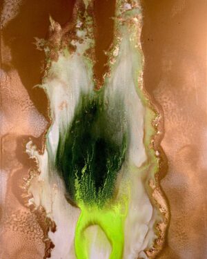 Val Kilmer Instagram - The third piece in this series is here! 
It boasts a shimmering blend of golden and green hues and feels like a celebration to me. 
It's perfect for adorning your home just in time for the holiday season! 
ValKilmer.com✨