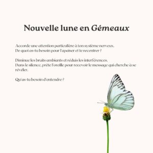 Vanessa DL Instagram - ✨ Nouvelle lune en Gémeaux ✨

J'avais envie de vous préparer une vidéo explicative sur cette nouvelle lune conjointe à Vénus, sous le signe des Gémeaux.

Cependant, depuis l'entrée de Jupiter dans ce signe, j'ai l'impression que mon cerveau surchauffe. Et je suis certaine de ne pas être la seule.

Même si l'astrologie du moment est moins « lourde », elle reste rapide, chaotique et peut donner l'impression de courir après sa queue.

Je nous sens collectivement éparpillé·es dans 1001 directions, ne sachant plus où donner de la tête entre nos responsabilités respectives, notre devoir citoyen face à des crises monumentales, et notre besoin de lâcher notre fou.

Tout coexiste drôlement, non sans dissonance, non sans inconfort.

Je pense donc que les constatations que j'ai faites et les questions que je me pose sont exactement le message que je devais vous partager.

👉 Pour ma part, les longues marches et promenades à vélo m'aident beaucoup à rester saine d'esprit ces temps-ci. L'énergie du Gémeaux peut être extrêmement cérébrale, alors être dans mon corps tout en «aérant mon cerveau» me sont d'un grand soutien.

Vous, qu'est-ce qui vous aide ces temps-ci?