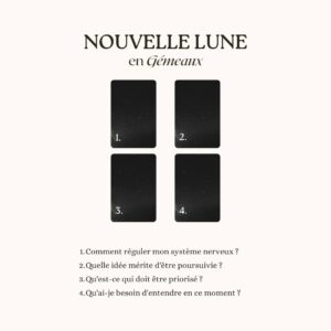 Vanessa DL Instagram - ✨ Nouvelle lune en Gémeaux ✨

J'avais envie de vous préparer une vidéo explicative sur cette nouvelle lune conjointe à Vénus, sous le signe des Gémeaux.

Cependant, depuis l'entrée de Jupiter dans ce signe, j'ai l'impression que mon cerveau surchauffe. Et je suis certaine de ne pas être la seule.

Même si l'astrologie du moment est moins « lourde », elle reste rapide, chaotique et peut donner l'impression de courir après sa queue.

Je nous sens collectivement éparpillé·es dans 1001 directions, ne sachant plus où donner de la tête entre nos responsabilités respectives, notre devoir citoyen face à des crises monumentales, et notre besoin de lâcher notre fou.

Tout coexiste drôlement, non sans dissonance, non sans inconfort.

Je pense donc que les constatations que j'ai faites et les questions que je me pose sont exactement le message que je devais vous partager.

👉 Pour ma part, les longues marches et promenades à vélo m'aident beaucoup à rester saine d'esprit ces temps-ci. L'énergie du Gémeaux peut être extrêmement cérébrale, alors être dans mon corps tout en «aérant mon cerveau» me sont d'un grand soutien.

Vous, qu'est-ce qui vous aide ces temps-ci?