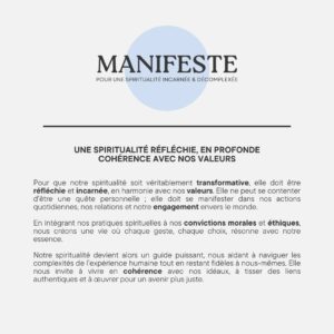 Vanessa DL Instagram - ✨ Manifeste pour une spiritualité incarnée et décomplexée ✨

Le Larousse définit un manifeste comme une « proclamation destinée à attirer l'attention du public, à l'alerter sur quelque chose. »  Pour moi, ce manifeste est  plus qu'une simple publication ; c'est une réponse à un besoin viscéral de prendre position.

Au cours des derniers mois, sans trop savoir pourquoi, j'ai ressentie une urgence de l'écrire, non seulement pour me rappeler mes propres convictions dans les moments de doute, mais aussi pour offrir un phare à celles et ceux qui pourraient en avoir besoin. 

Parce que oui, ce que j'observe aujourd'hui me fait parfois peur, mais je refuse de jeter le bébé avec l'eau du bain. Au lieu de cela, je choisis d'élever ma voix et d'ouvrir la conversation.

C'est donc avec une nervosité dans le creux du ventre que je vous présente ce manifeste pour une spiritualité incarnée et décomplexée. 

Il est imparfait, et c'est intentionnel : l'évolution est au cœur de ma vision de la spiritualité. Honorer le mouvement naturel de nos vies et poursuivre cette quête à travers nos pratiques est essentiel.

🙏🏼 Aimez, commentez et partagez pour soutenir.
💬 Je serais ravie de savoir ce qui résonne en vous. Y a-t-il quelque chose que vous aimeriez ajouter?

PS : Je ne prétends pas que ce manifeste soit le guide ultime pour vivre une spiritualité saine. Mon intention n'est pas d'imposer cette vision à qui que ce soit, mais simplement de partager ma perspective avec vous.

Merci pour votre soutien et votre curiosité. 🌟