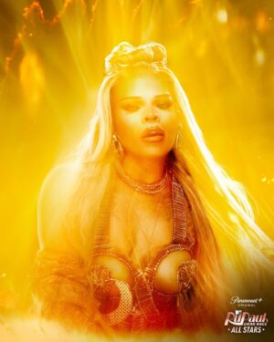 Vanessa Vanjie Mateo Instagram - A golden GODDESS! 🤩 @vanessavanjie is back for more when #AllStars9 starts streaming MAY 17 on @paramountplus! 💫