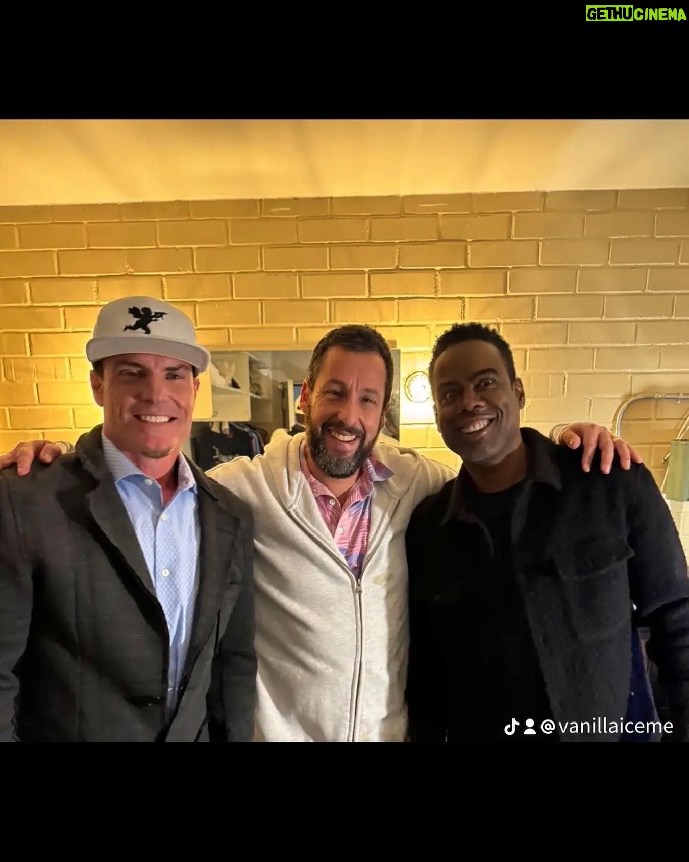 Vanilla Ice - 17.5K Likes - Had a great time last night at Adam Sandler‘s comedy special. Hilarious. Such a great group of people making all the magic happen. #Netflix #ComedySpecial.