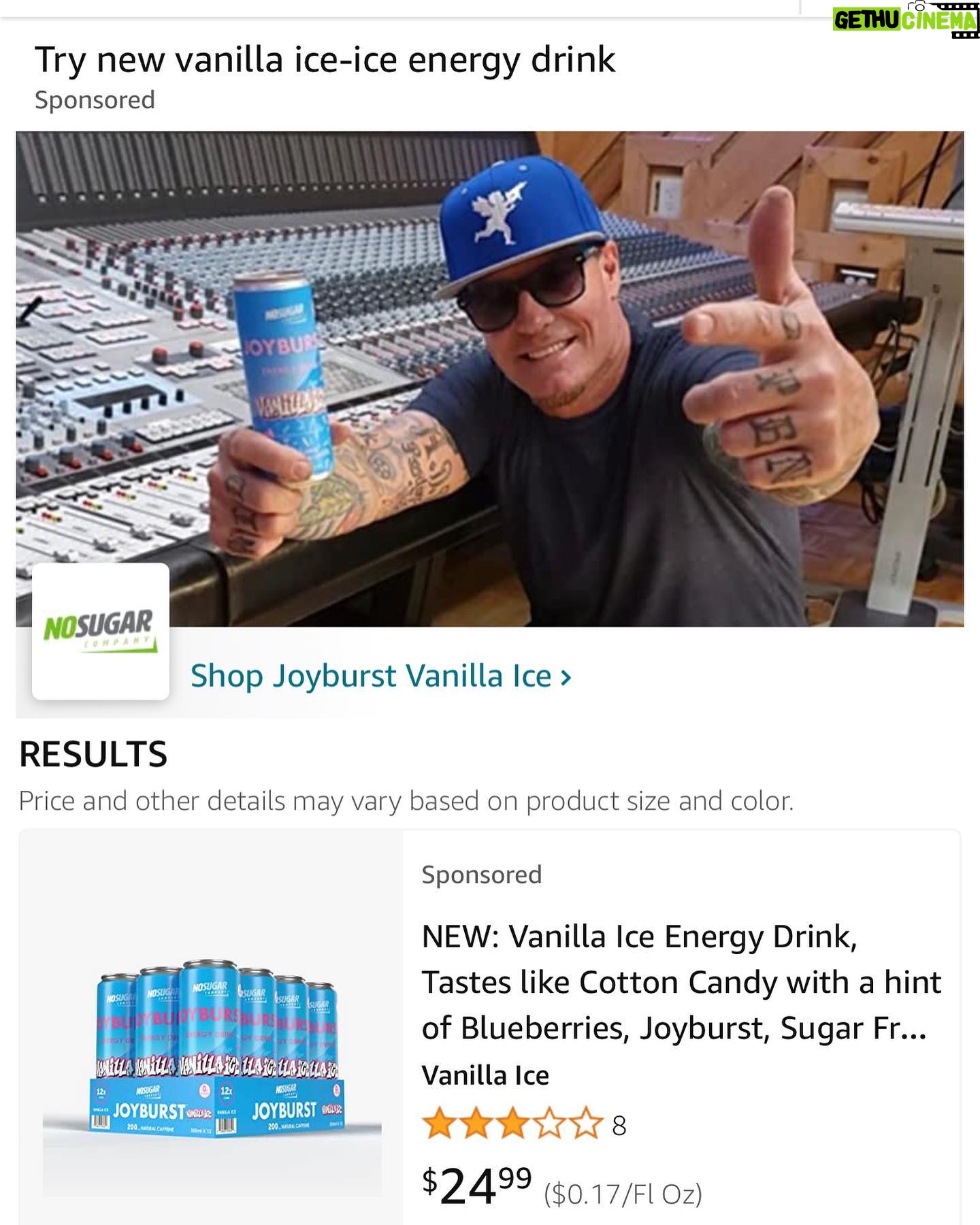 Vanilla Ice - 3.5K Likes - #Getithowyouliveit @myjoyburst @amazon @amazonprime vanillaice.com