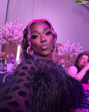 Vanity Milan Instagram - Had such a gorgeous night attending @gaydio Pride Awards 2024 in Manchester at the @hiltonmanchester and presenting the LGBTQ  Enterprise Award. It’s always a pleasure to celebrate incredible human beings doing amazing things for our community! 🏳️‍🌈🫶🏾

Hair: @liam_collum_hair 
Outfit: @siimadamsondesign 
Photo Credit: @thevainphotos & @johnnyblackburnphotography