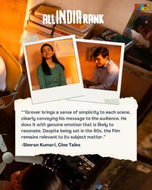 Varun Grover Instagram - These heartwarming reviews have melted our Noodle Sa Dil. Thanks for the overwhelmingly emotional response and filling the theatres even with such a limited release. 

Swipe to read some fantastic takes. All India Rank now in theatres.