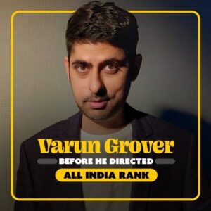 Varun Grover Instagram - Gracing the director's chair with his debut feature film All India Rank, here's to @vidushak and his journey as a lyricist and a screenwriter over the years ✍️🌻

Which is your favourite song/dialogue of his? 💛

🎬:
Dum Laga Ke Haisha | Prime Video
Fan | Prime Video 
Masaan | Netflix, Prime Video, Disney  Hotstar
Sui Dhaaga | Prime Video 
RRR | Netflix, Disney  Hotstar 
Sita Ramam | Prime Video, Disney  Hotstar 
Qala | Netflix
Monica, O My Darling | Netflix
Merry Christmas
Sacred Games | Netflix
Sandeep Aur Pinky Faraar | Prime Video 
Three Of Us | Netflix