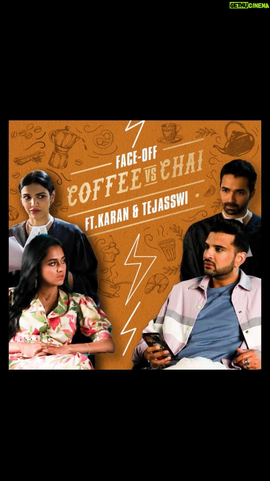 Varun Mitra - 4.1K Likes - Spilling the 'T' over a cup of Chai, 'coz Chai is better than Coffee, right!
Watch me battle it out with Kashaf.
#GuiltyMindsOnPrime, April 22
@primevideoin @shriya.pilgaonkar @tejasswiprakash @kkundrra