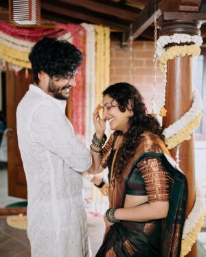Vasishta N. Simha Instagram - ❤️🧿

#simhapriya #vasishtasimha #hariprriya #weekend #family #couplegoals❤