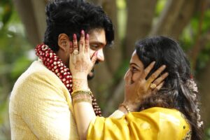 Vasishta N. Simha Instagram - A little something more than usual is our thing 😉❤️ I'm so in love with what's going to be my second name "Simha" 🥰 I wanted our engagement rings to reflect it. 💍  A ring that we're going to sport the rest of our lives has got to be special!! 🙈🙈 We zeroed in on a custom made design with a lion engraved on it. We had graphic designers work on these beautiful rings shaped like an octagon and an oval. I absolutely love how they turned out!! 😍😍😍

#simhapriya #vasishtasimha #hariprriya

📸😍 - @vjflicks