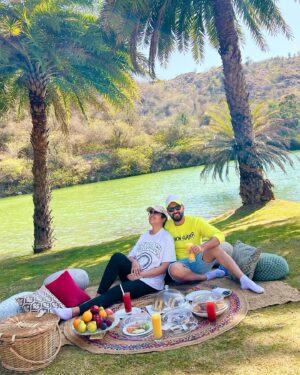 Vatsal Sheth Instagram - The best getaway with @vatsalsheth and a much needed one too… away from all the hustle just me and you and the mountains. The best view, the best food, the best hospitality and the best stay…. 
@mementosbyitchotels_udaipur you have spoilt us and we loved every bit of it… ❤️
From the luxurious room to the private pool to the activities you planned for us everything was just perfect.
 @khyathisolutions