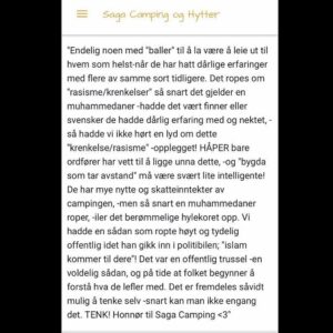 Vegard Ylvisåker Instagram - Gutter og jenter! Jeg ble minnet på at jeg hadde vært inne på Google Maps og gitt en heller grinete anmeldelse av en campingplass jeg aldri har besøkt etter dette oppslaget i fjor:
https://www.nrk.no/vestfoldogtelemark/stort-engasjement-i-nissedal-1.14631683.

Så bestemte jeg meg for å gå inn og sjekke på nettet om de har tatt noen grep, og det kan man si at de har. Forsiden er prydet av gode anmeldelser (hakket bedre enn på Google...) - blant annet én fra Wenche T. Kos dere med den, og husk å klype dere i armen etterpå og sjekke om vi lever i 1746.
Og please: send mail, legg igjen dårlige anmeldelser, gjør livet surt for dem innen lovens begrensninger. Det har de fortjent, for sånn kan man ikke holde på.
God sommer!