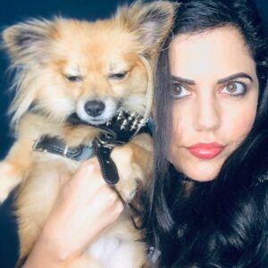 Vered Blonstein Instagram - Cool news! Swipe for more 😍 the story behind these: I didn’t have anyone to go with me to a doggy Halloween costume contest @suncafela & I almost didn’t go because crowds & loud places are hard for me, especially alone. Social interaction challenges me too (yes, even though I’m an actress). I dressed my pup as a little biker dude & went anyway. I didn’t know one of the judges would be an actress I’ve long admired, #debrawilson of #madtv and the SunCafe owners have known a fellow vegan actress I’ve acted with on @thegooddoctorabc for years (@fionagubelmann Ron and Rebecca love you!) Zivi won 3rd place out of...I don’t know, but A LOT of adorable pups in great costumes! I tried to take a celebratory photo with him but he was pretty exhausted after all the excitement! #pommix #cutenessoverload #cutepup #adoptdontshop #suncafe #actresslife #actress #laactress #autismservicedog #losangelesactress #lalife #thegooddoctorabc #autisticactress #tvactress #losangelesvegan #hollywoodlife #hollywoodactress #socialanxiety #autismawareness #livingwithautism #pomlife🐾 #vegangirl #veganactress