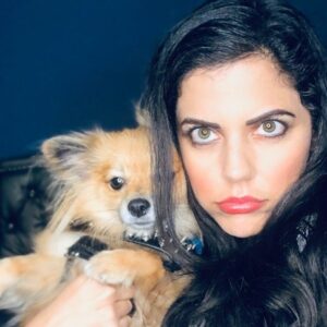 Vered Blonstein Instagram - Cool news! Swipe for more 😍 the story behind these: I didn’t have anyone to go with me to a doggy Halloween costume contest @suncafela & I almost didn’t go because crowds & loud places are hard for me, especially alone. Social interaction challenges me too (yes, even though I’m an actress). I dressed my pup as a little biker dude & went anyway. I didn’t know one of the judges would be an actress I’ve long admired, #debrawilson of #madtv and the SunCafe owners have known a fellow vegan actress I’ve acted with on @thegooddoctorabc for years (@fionagubelmann Ron and Rebecca love you!) Zivi won 3rd place out of...I don’t know, but A LOT of adorable pups in great costumes! I tried to take a celebratory photo with him but he was pretty exhausted after all the excitement! #pommix #cutenessoverload #cutepup #adoptdontshop #suncafe #actresslife #actress #laactress #autismservicedog #losangelesactress #lalife #thegooddoctorabc #autisticactress #tvactress #losangelesvegan #hollywoodlife #hollywoodactress #socialanxiety #autismawareness #livingwithautism #pomlife🐾 #vegangirl #veganactress