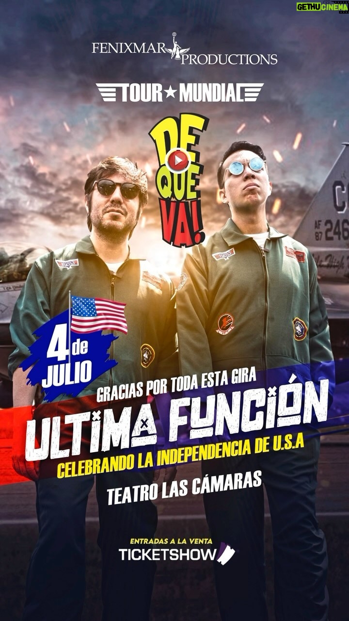 Victor Arauz - 17.3K Likes - Así estamos festejando porque se abrió la función número 20 de esta gira, gracias Guayaquil!
•
JUEVES 4 de julio
•
Pd habrá muchas sorpresas jajajaja
@fenixmarproductionsinc