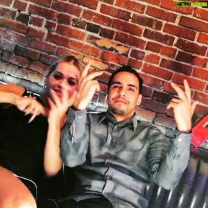 Victor Rasuk Instagram - #TBT of @ritaora and I being silly while working. You are hilarious Rita... Miss you girlie ✊🏽✊🏽 #regram @eloise.mumford