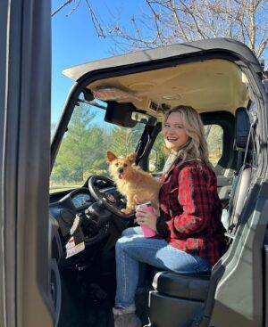 Victoria Pratt Instagram - My heart runneth over! Thank you for all the birthday love! ❤️My giant hubs is making sure I get to my “ladies auxiliary meetings” in style. Thanks to @kiotitractor for the assist!