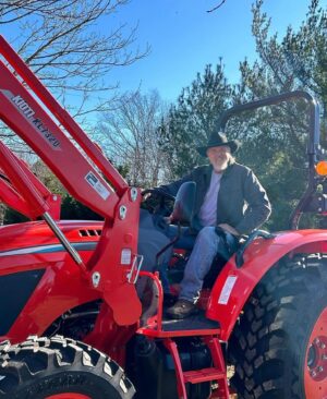 Victoria Pratt Instagram - My heart runneth over! Thank you for all the birthday love! ❤️My giant hubs is making sure I get to my “ladies auxiliary meetings” in style. Thanks to @kiotitractor for the assist!