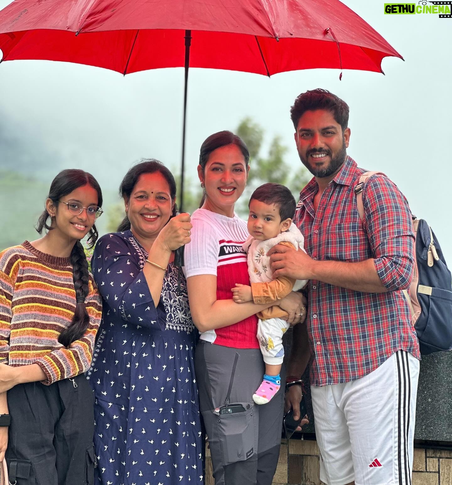 Vidisha - 12.6K Likes - Much needed beautiful getaway in the mountains. Family vacay at @parakkatnatureresortmunnar #sereneplace #beautifuldestinations #família #munnar #south #godsowncountrykerala
