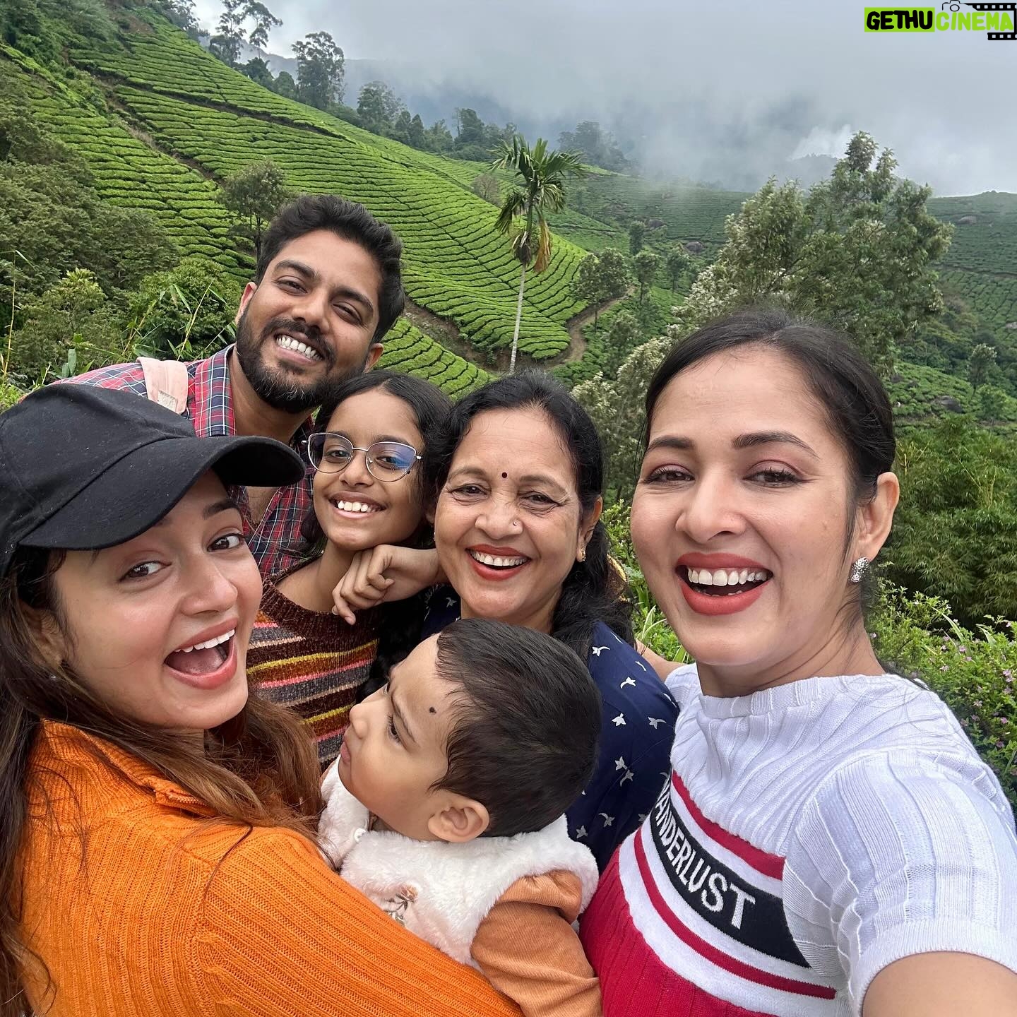 Vidisha - 12.6K Likes - Much needed beautiful getaway in the mountains. Family vacay at @parakkatnatureresortmunnar #sereneplace #beautifuldestinations #família #munnar #south #godsowncountrykerala