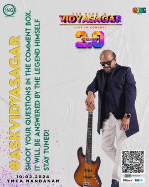 Vidyasagar Instagram - #AskVidyasagar 🙋🏻

Shoot your questions in the comment box, it will be answered by the legend himself! 🤩
Stay tuned! ⚡️

“The Name Is Vidyasagar 2.0” 🎶🎻 

🗓️ 10/02/2024 at 📍YMCA Nandanam 

Book your tickets 🎫  now at @insider.in (Link In Bio) 

@vidyasagarmusicofficial
@gangmedia_offl
@karya2000
@itisveer
@onlynikil

#NoiseandGrains #Liveinconcert #Chennai #vidyasagar #vidyasagarmusic