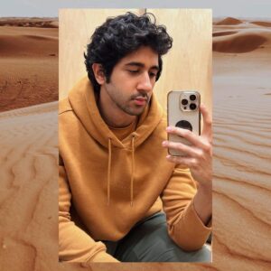 Vihaan Samat Instagram - Me and my beige hoodie - a love story