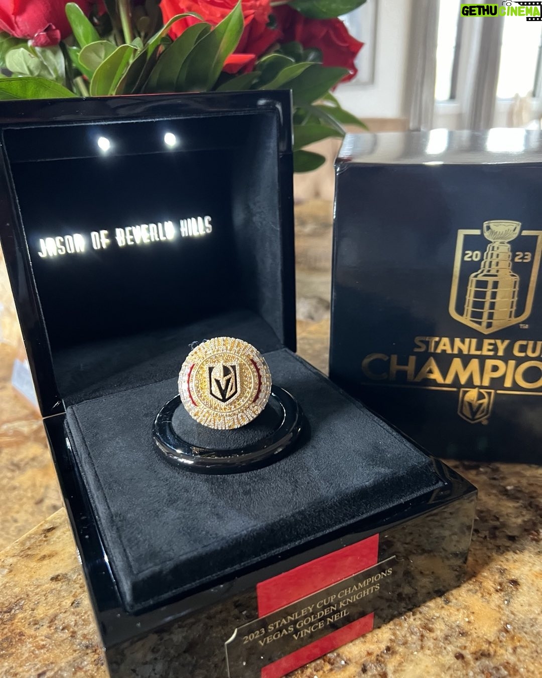 Vince Neil - 3 Likes - I got my ring!!! Wow!! Thank you Knights!!! @vegasgoldenknights @mike_mungiello