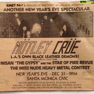 Vince Neil - 3 Likes - New Year's Eve Spectacular 1981 #SantaMonica #mötleycrüe #throwback