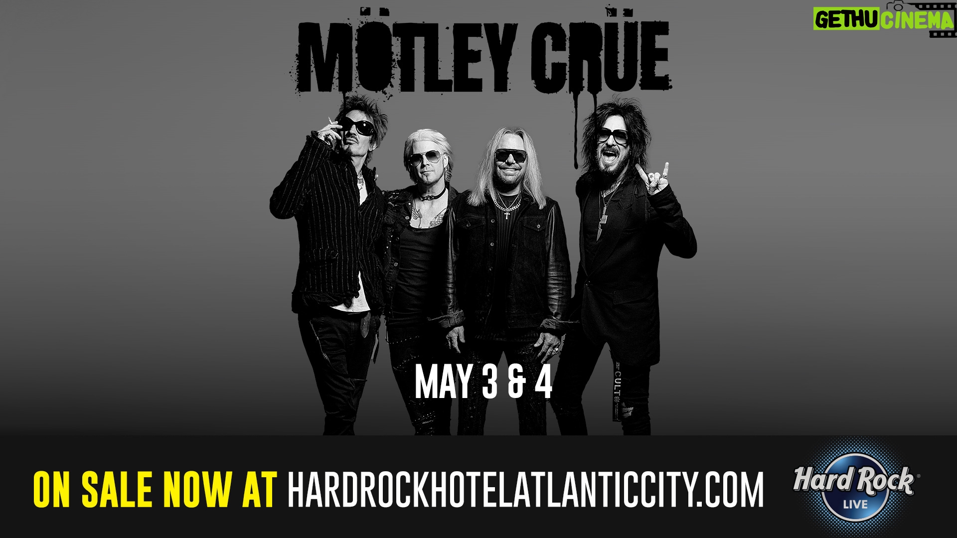 Vince Neil - 5K Likes - ATLANTIC CITY! See you next year!!
Presale Begins: Dec 12th at 12 PM EST**
Tickets on sale Friday, December 15th at 10 AM EST
** PRE-SALE PASSWORD - MC2024