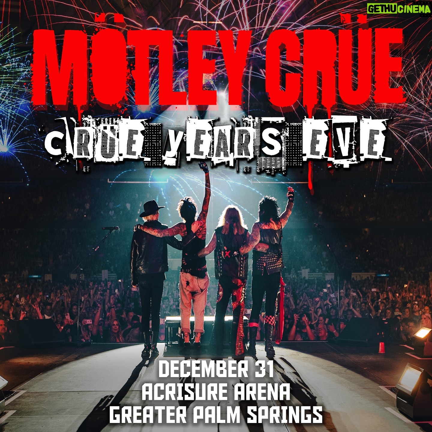 Vince Neil - 7.8K Likes - Its Party Time!!
New Years Eve with the Crüe
Tickets on sale December 8th @ 10am PST