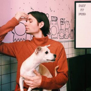 Vincent Cyr Instagram - Same pose, different day.
80’s Orange, and the dog.