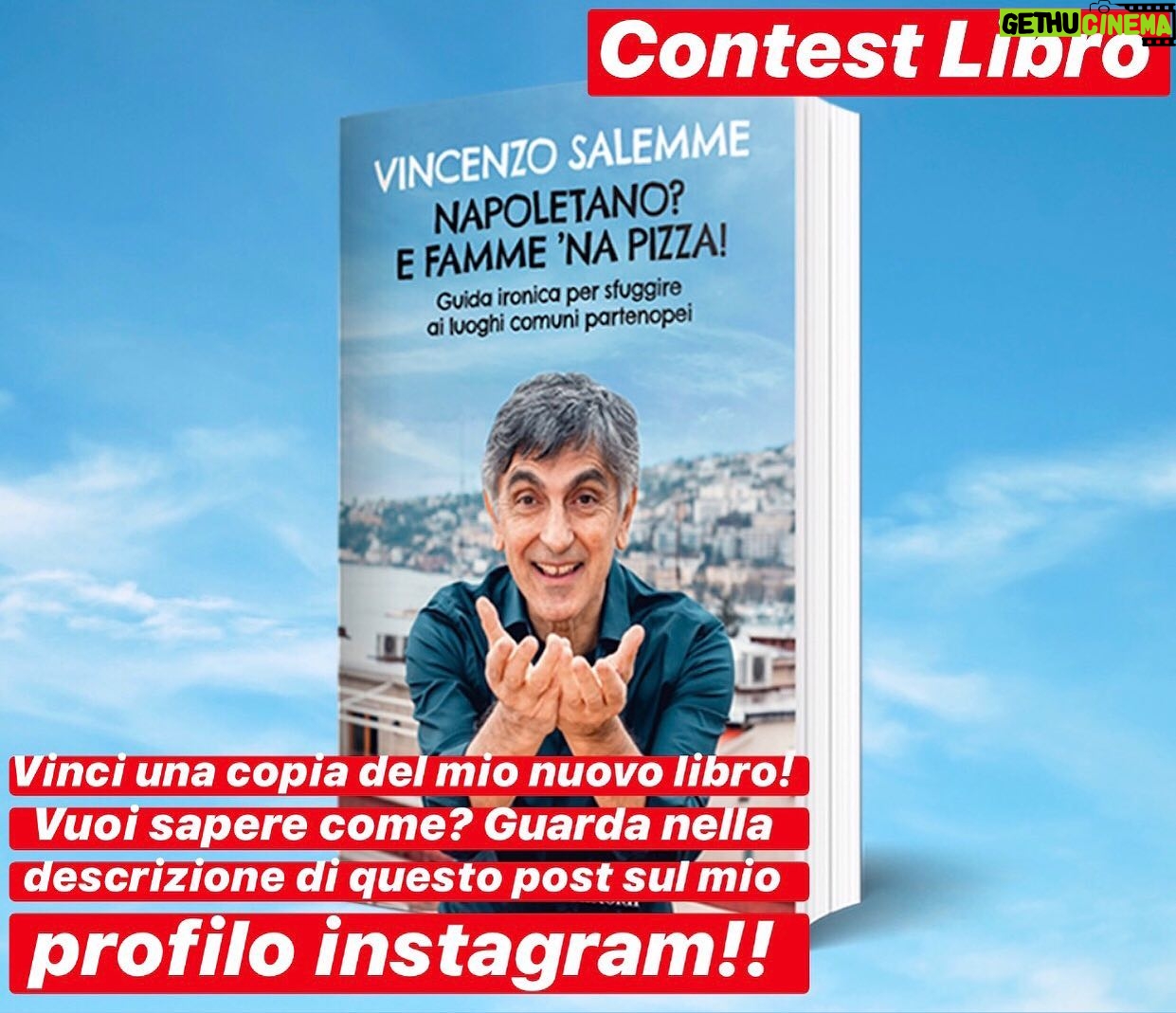 Vincenzo Salemme - 5.1K Likes - ⚠️⚠️⚠️
Cari amici, in occasione dell’uscita del mio NUOVO LIBRO “Napoletano? E famme ‘na pizza”, ho pensato di creare questo Contest per regalarne una Copia (con dedica speciale) alla persona che vincerá!❤️
Per partecipare al Contest bisogna rispettare TUTTE queste semplici regole, i cui passaggi verranno verificati prima di scegliere il vincitore/vincitrice.
LE REGOLE:
1️⃣ Seguire la mia pagina istagram ufficiale.
2️⃣ Mettere like e commentare con #napoletanoefammenapizza .
3️⃣ Tagga almeno 3 amici/familiari sotto questo post.
4️⃣ Condividere la foto di questo Post sul proprio profilo (NON NELLE STORIES) scrivendo “Partecipo al #librosalemmecontest ” e taggandomi.
Possono partecipare tutti, da ogni parte d’Italia!
E chest’è!❤️
-
Il tempo di partecipazione è fino a Lunedì 9 Marzo, dopodiché troverete il nome del vincitore/vincitrice in questa descrizione e nelle mie stories! Quest’ultimo/a riceverà il libro direttamente a casa sua!🏠
Per maggiori informazioni rivolgetevi a @vivianacacciuttolo .
Buona Fortuna🍀
CONTEST VINTO DA: @foreverasiamika