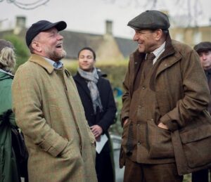 Vinnie Jones Instagram - Thank you to everyone for all your kind words and support of The Gentlemen!!

Many of you are asking where the gear that Geoff wears in the show is from .. go to @harkilauk and fill your boots! 👊🏻

#harkila_official 
#harkila