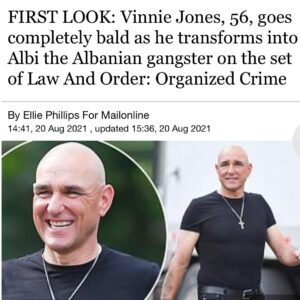 Vinnie Jones Instagram - @dailymail captures first look at Albi the Albanian behind the scenes in New York on @nbclawandorder @nbc “looking ripped” 😂👊🏻 

Link in my bio 

#behindthescene #organizedcrime #lawandorder #NewYork #dailymail