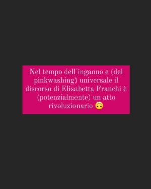 Viola Carofalo Instagram - Ovviamente è un'iperbole. 
Però un fondo di verità ci sta, perché finalmente mentre tutti si affannano a salvarsi la faccia piantando un alberello mentre hanno distrutto foreste, mettendo il loghetto del pride mentre fanno lavorare la gente in condizioni disumane, arriva una (forse meno accorta, forse peggio consigliata o solo più cinica) e dice le cose come stanno: a noi dei lavoratori e delle lavoratrici, dei loro diritti, delle loro vite, ce ne sbatte il cazzo, vogliamo fatturà.