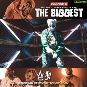 Violent J Instagram - TIME FOR OBLITERATION!
***LINK IN THE BIO***
Premiering NOW EXCLUSIVELY on WorldStar! The Official Music Video “The Biggest” taken from the powerful “3 Headed Monster” album “OBLITERATION” featuring the unstoppable force of #ViolentJ , @eshamsmith & @fuccouija ! Tune in RIGHT NOW and witness a visual onslaught of Wicked Shxt!