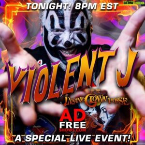 Violent J Instagram - Live 8pm tonight with @heyheyitsconradthompson 
on @adfreeshows