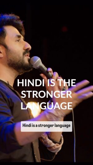 Vir Das Instagram - Hindi….hits better. Be honest.