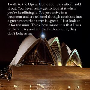 Vir Das Instagram - Tour thoughts from Australia.