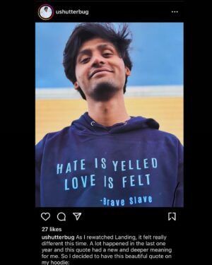Vir Das Instagram - Ayyy this is cool. I don’t do merch, but happy you did  @ushutterbug 👊