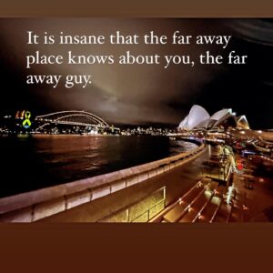 Vir Das Instagram - Tour thoughts from Australia.