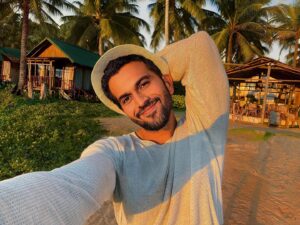 Viraat Instagram - “Harnessing the power of the sun and feeling alive ✨☀️”