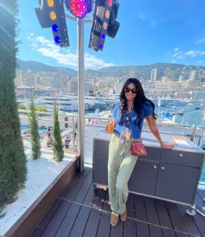 Virginie Philippot Instagram - First time in the MONACO GP ♥️🔥
This day was amazing ♥️
.
#formula1 
#monaco #fia #f1 #monacogp #charlesleclerc #redbullracing