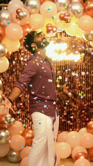 Vishnu Unnikrishnan Instagram - To an year filled with self-love and growth - Happy Birthday To Me ! 🎂 🎈 
.
.
#happybirthday #birthdayboy #trendingreels #reelstamil