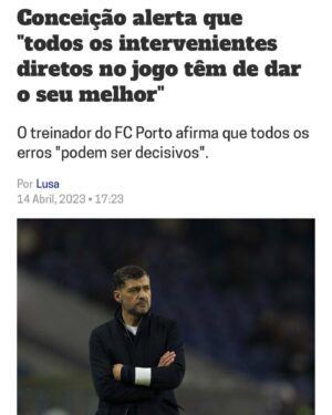 Vítor Baía Instagram - Que não se repitam erros que influenciam resultados. @fcporto