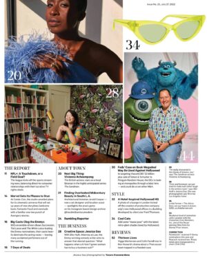 Vivienne Acheampong Instagram - Thank you so much for having me @hollywoodreporter @degenpener and thank you for the wonderful interview @leahfayec 💙🤍💙

Photographer: @josephsinclair
Styling: @aimeecroysdill
Makeup @sophiekasparisbush
