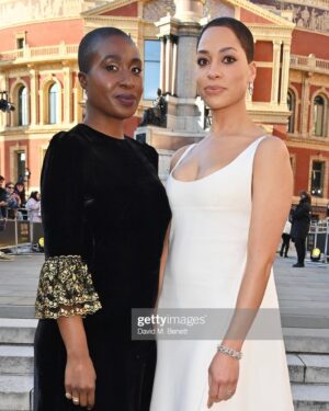 Vivienne Acheampong Instagram - Amazing night @olivierawards with my incredible girl @cushjumbohere 🖤