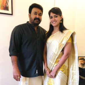 Viviya Santh Instagram - Happy Birthday Laletta 🎂🎉🥰
@mohanlal 

#ittimanimadeinchina #locationstill #guruvayoor #alifetimeexperience #cinema #acompleteactor #lalettan #mohanlal #mohanlalfan