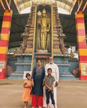 Vj Dhanusek Vijayakumar Instagram - Vibe called blessed 🙏🏻❤️😇
.
.
.
.
#vjdhanusek #familytime #family #temple #spritual #familygoals #familyfirst #vibes #peace #divine #instapic #instagood #instadaily #instalike #instagram #instafashion #instalove #instatravel #trending #foryou #fyp #pictures #picoftheday #happyme