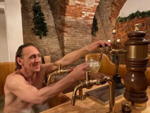 Vladimir "Furdo" Furdik Instagram - If you ever come to Prague and you don't try beer baths @beerspabernard you'll miss a great experience
